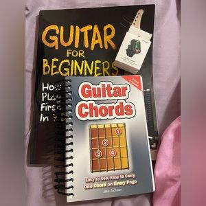 Guitar Lessons + Chords Books + Guitar Tuner (2 Books + Tuner) 50%+ OFF